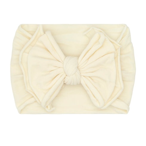 fab-bow-lous®-ivory Baby Bling Bows clips headbands - Sophia's Style-